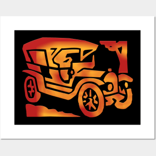 Vintage Ride - Nostalgic Old Times Jeep Car Posters and Art